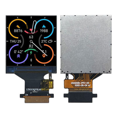 1.3 ιντσών έξυπνη οθόνη οθόνης wearable οθόνης τετράγωνο IPS TFT LCD οθόνη