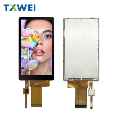 4Δείκτης LCD RGB 5 ιντσών με πλήρη γωνία θέασης και χωρητικό άγγιγμα 40 πιν για κάθετες και οριζόντιες οθόνες