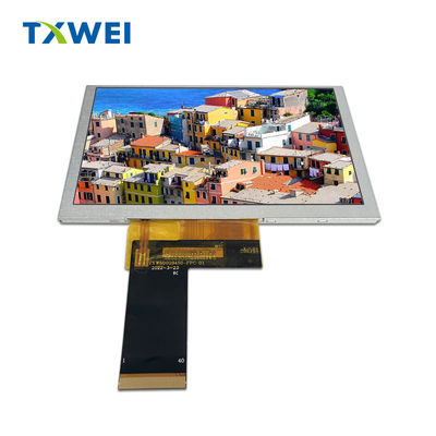 5 ιντσών 800 * 480 φορητή μονάδα οθόνης LCD Χρωματική οθόνη με 40 καρφίτσες LCM Pin N Count Κανονικά μαύρη οθόνη TFT LCD