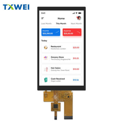5 ιντσών οθόνη LCD TFT 720 * 1280 HD με χωρητική οθόνη αφής 40pin LVDS κάθετη οθόνη