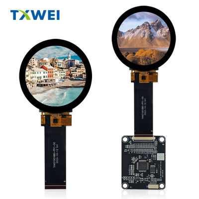 2.1 ιντσών 480 * 480 κυκλική οθόνη TFT LCD HDMI Δραπέζι οδηγού με USART Interface Serial Port