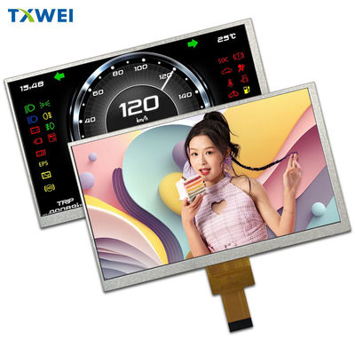 7 ιντσών οθόνη οθόνης 450 cd/m2 1024*600 MIPI Διασύνδεση οθόνη οθόνης LCD 40pin