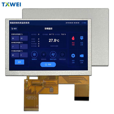 5.0 ιντσών LCD 800*480 Ανάλυση RGB Διασύνδεση Βιομηχανικός έλεγχος Ιατρική οθόνη LCD