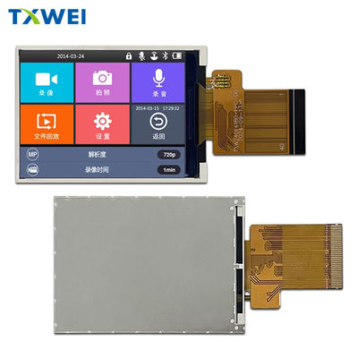 2.4 ιντσών 240x320 οθόνη LCD Μικρό μέγεθος με RGB διασύνδεση ευρύ εύρος θερμοκρασίας