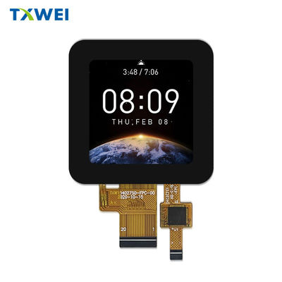 1.54 ίντσα τετράγωνη οθόνη LCD για MCU 8 BIT Interface Capacitive Touch Full Fit Display Screen
