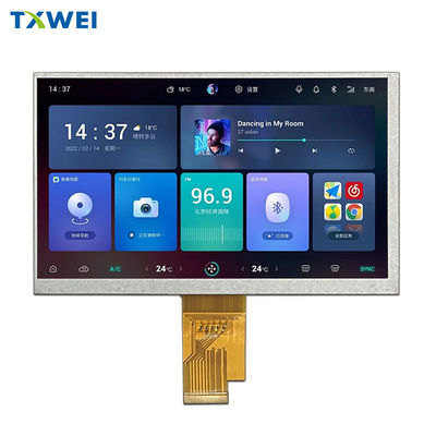 Οθόνη LCD πλοήγησης αυτοκινήτου 7 ιντσών 1024 * 600 Φωτεινότητα 450cd/m2 Πίνακας οργάνων μοτοσικλέτας